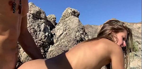  Hot fit couple fuck outdoors almost get caught